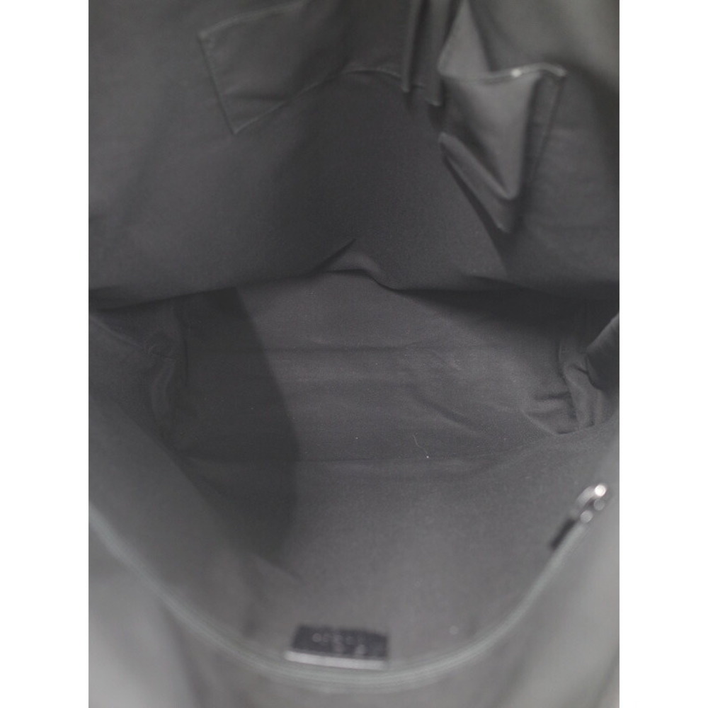 Gucci Coated Canvas Logo Travel 2way Leather Tote Black - Picture 3 of 9